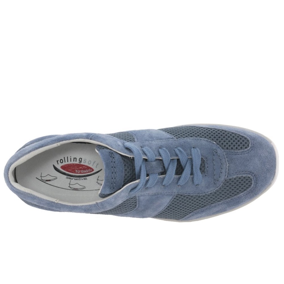 Helen Baskets De Sport Femme Nautic Daim/mesh Gabor | Exclusif